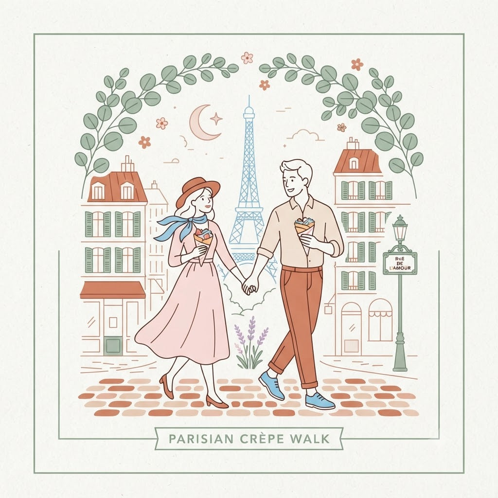 Crepe para comer andando pelas ruas de paris