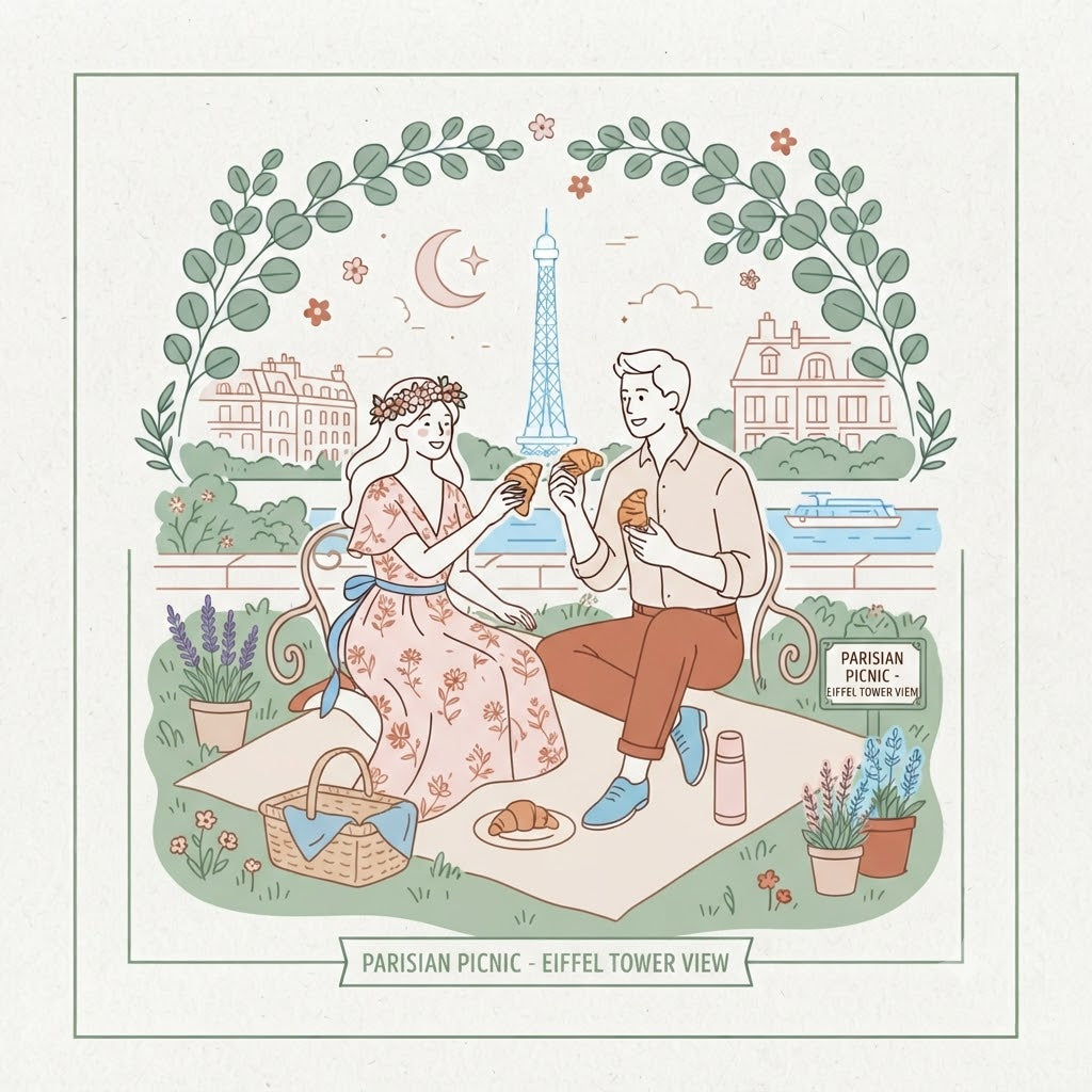 2 croissants parisienses quentinhos